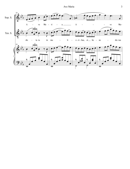 Ave Maria (Soprano and Tenor Solos with SATB) image number null