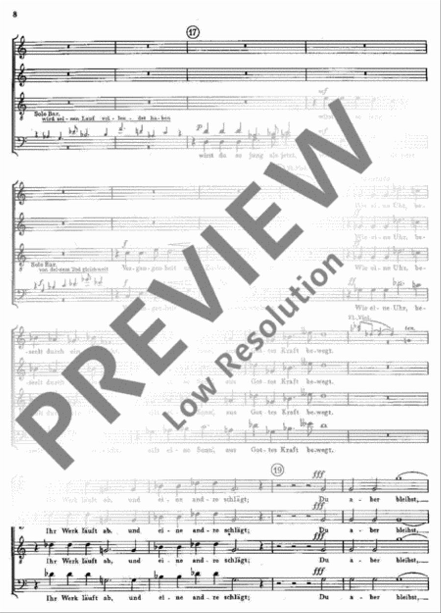Kantate Nr. 8 4-Part scores gallery preview page 7