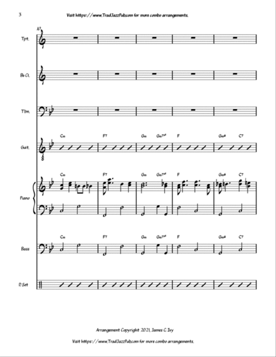 Oh, Playmate Oh, Playmate Jazz Ensemble scores gallery preview page 4