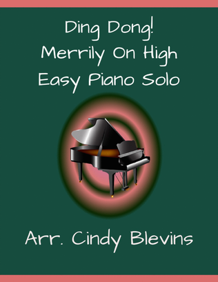 Book cover for Ding Dong! Merrily on High, Easy Piano Solo