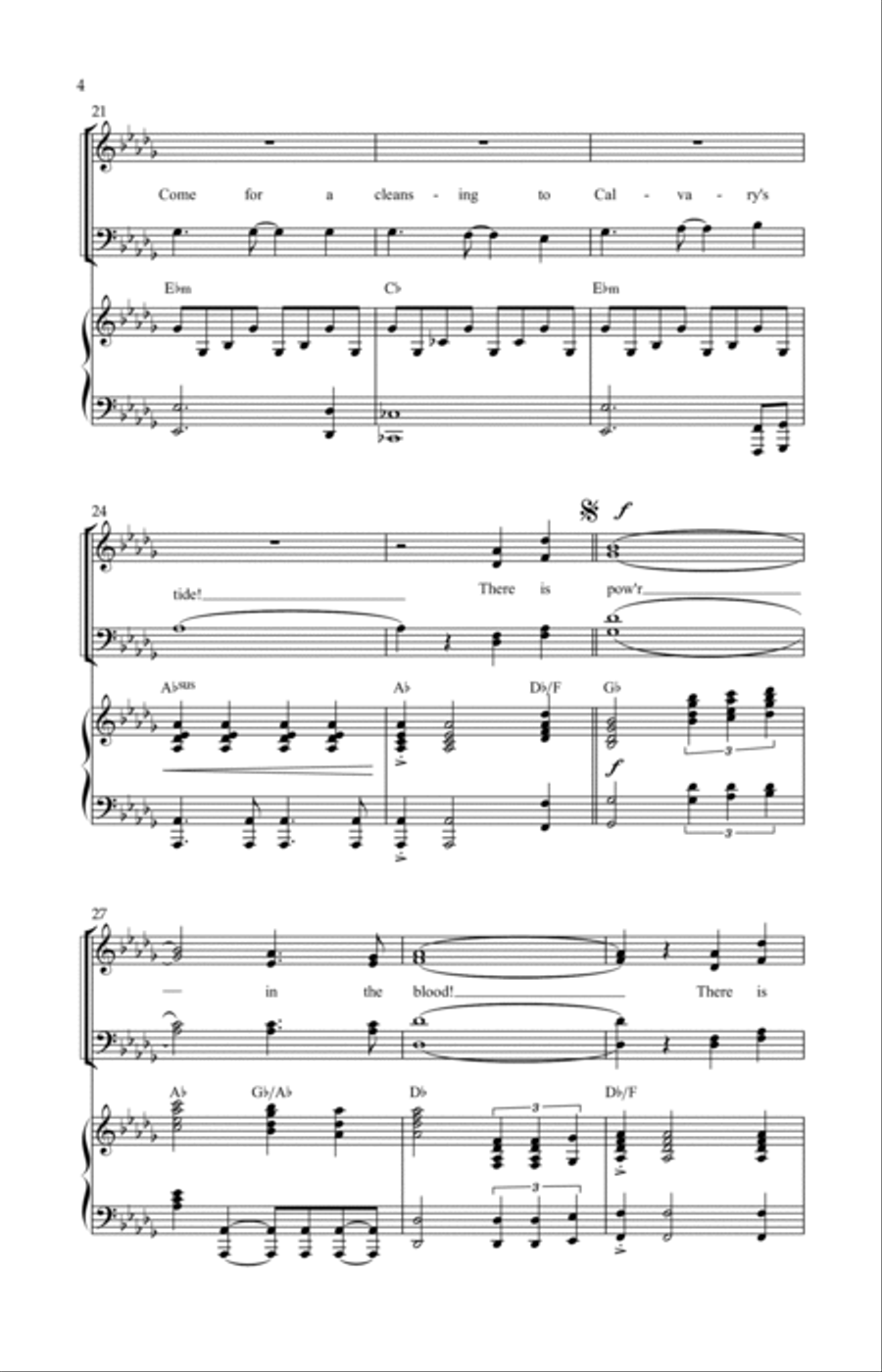 Wonder Working Power 4-Part scores gallery preview page 4