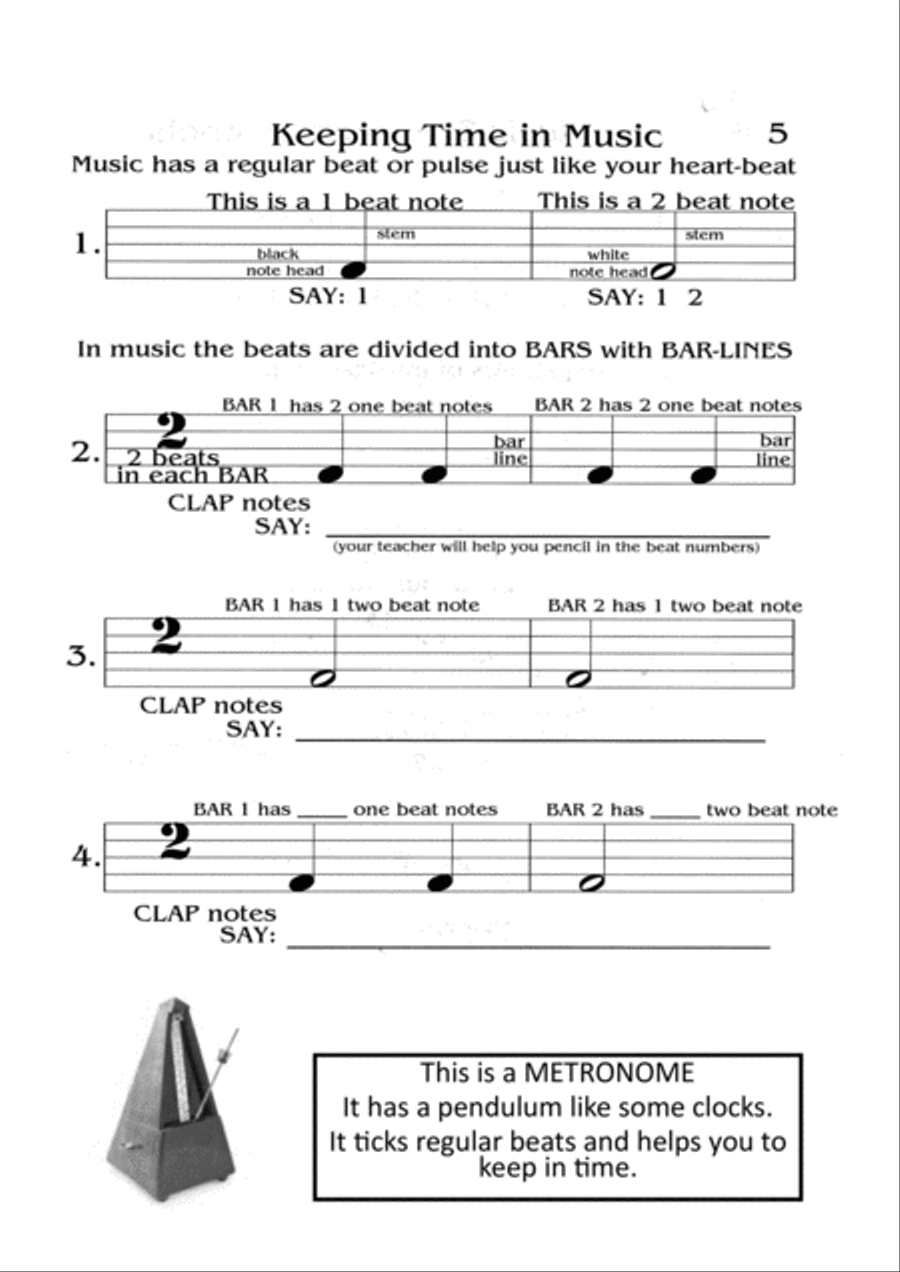 Me & Middle C Book 1 Piano Method scores gallery preview page 5