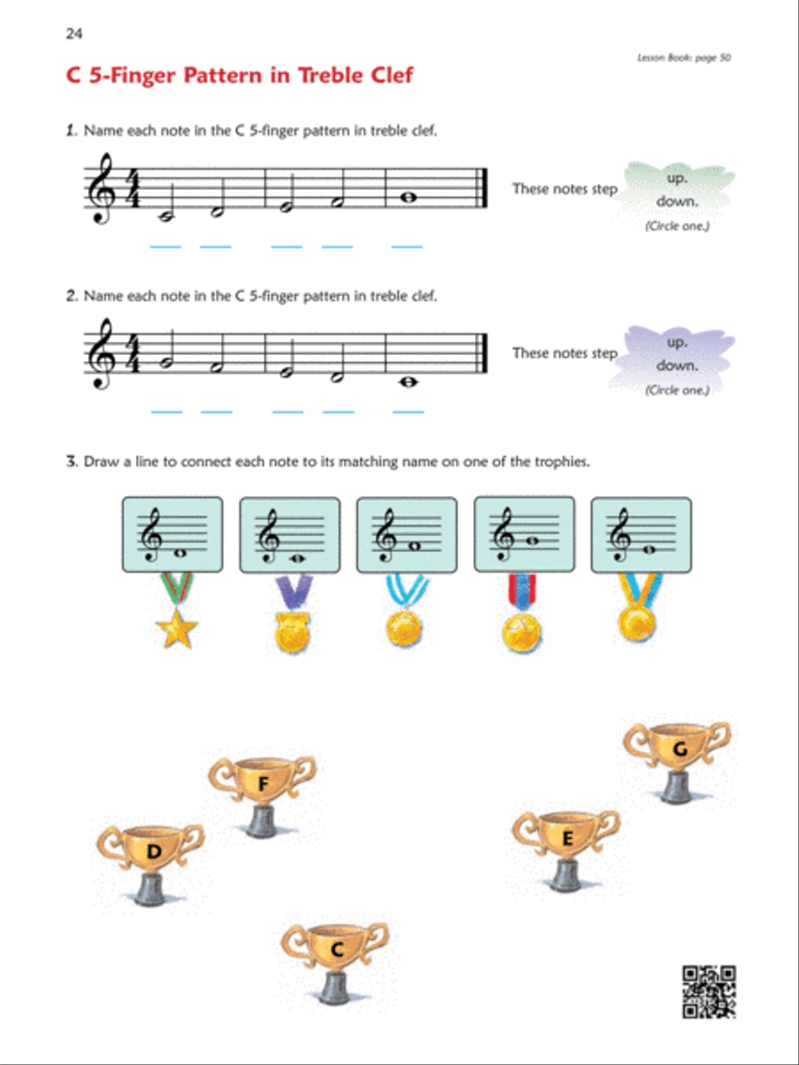 Premier Piano Course -- Notespeller Piano Method scores gallery preview page 5