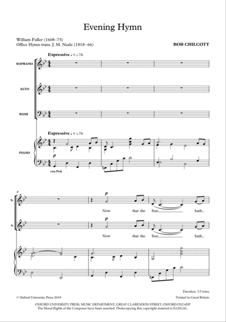 Evening Hymn Evening Hymn 3-Part scores gallery preview page 2