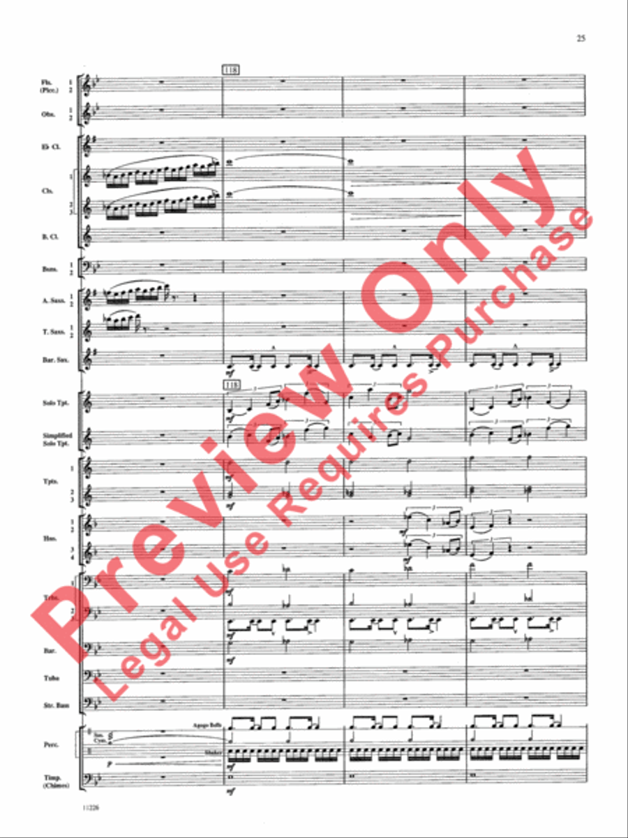 American Jazz Suite American Jazz Suite Concert Band scores gallery preview page 26
