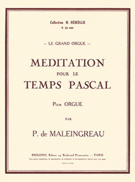 Meditation pour le temps Pascal Op. 35