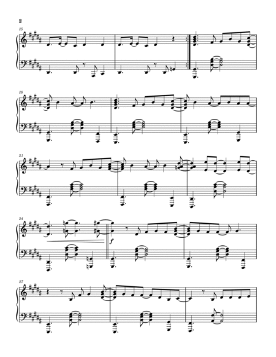 The Door Piano Solo scores gallery preview page 3