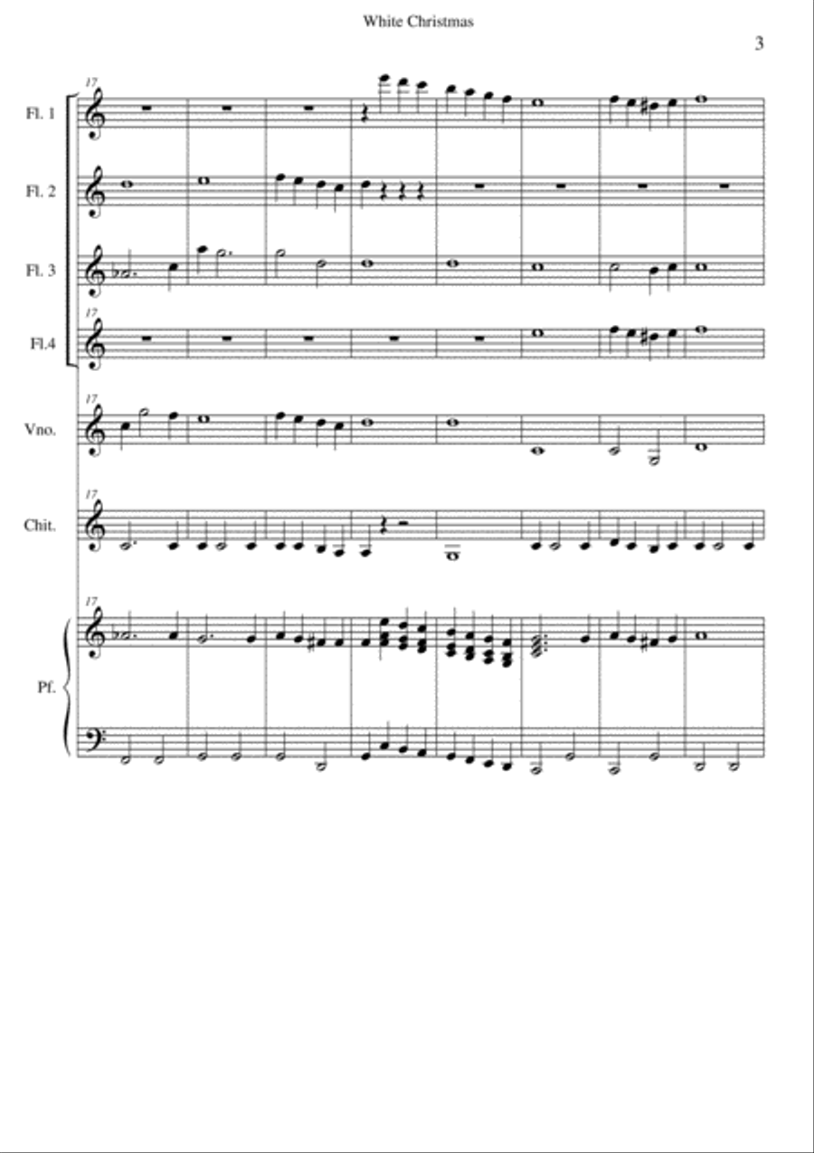 White Christmas White Christmas Small Ensemble scores gallery preview page 3