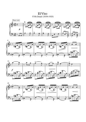El Vito traditional Piano solo