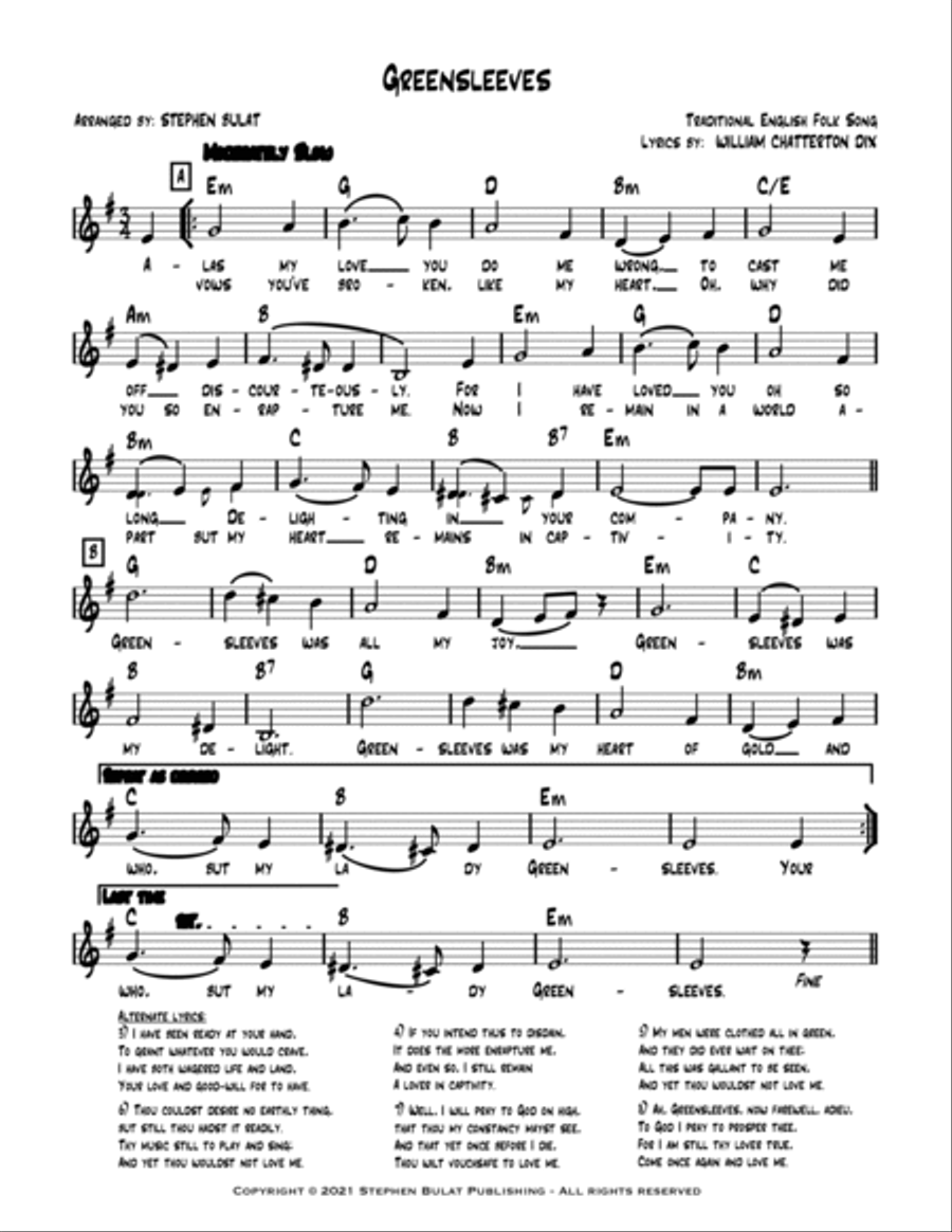 Celtic Romance: Sampler Gig Pack - Three selections (Greensleeves, O Danny Boy & When Irish Eyes Are Piano, Vocal, Guitar scores gallery preview page 2