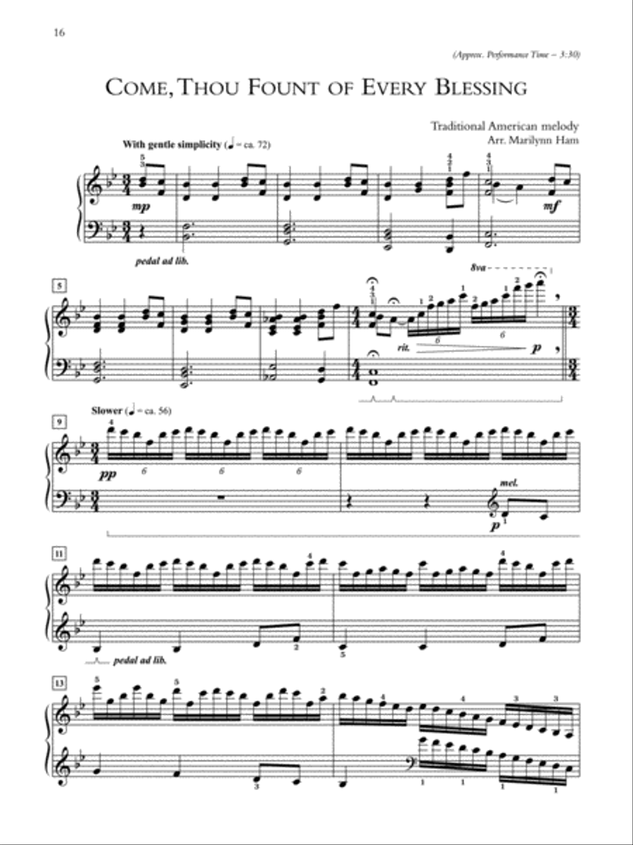 Come Unto Me Piano Solo scores gallery preview page 4