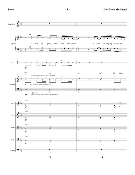 How Sweet the Sound - Full Score
