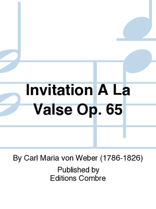 Book cover for Invitation a la valse Op. 65