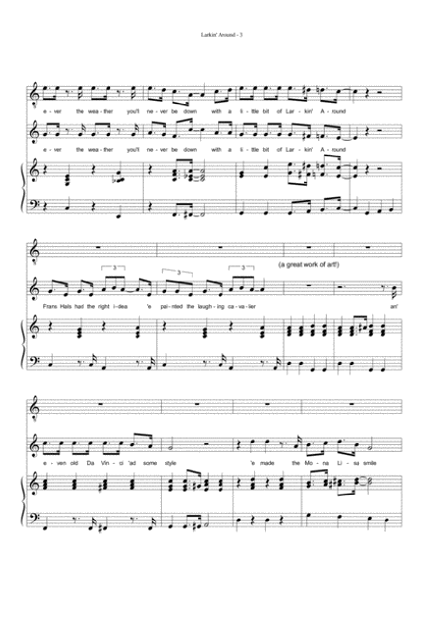 Larkin' Around Medium Voice scores gallery preview page 3