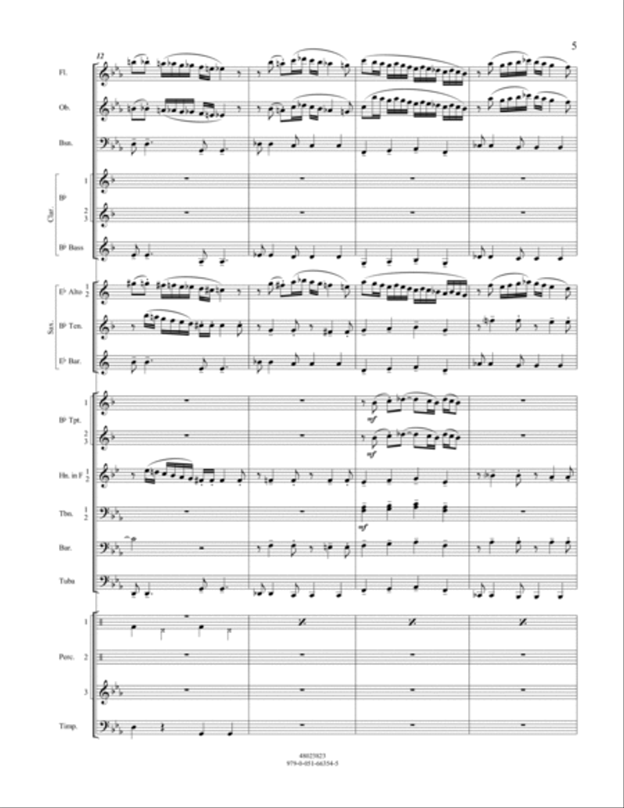 Street Tango - Conductor Score (Full Score) Concert Band scores gallery preview page 5