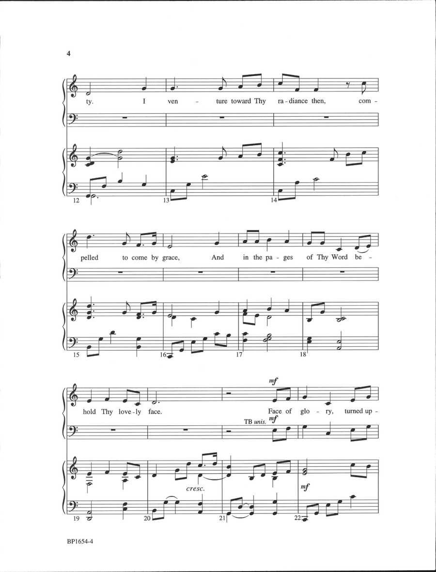 To Behold Thee To Behold Thee 4-Part scores gallery preview page 3