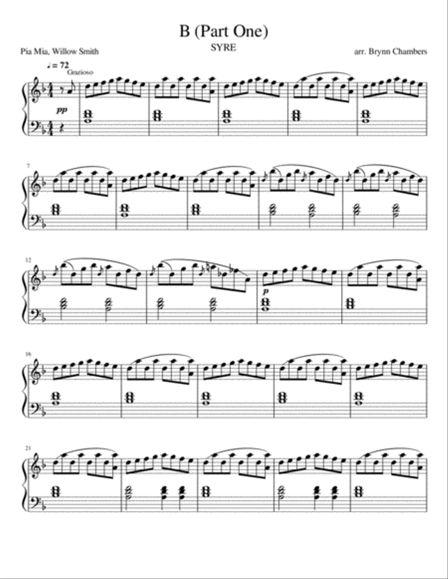 B (SYRE) B (SYRE) Voice scores gallery preview page 1