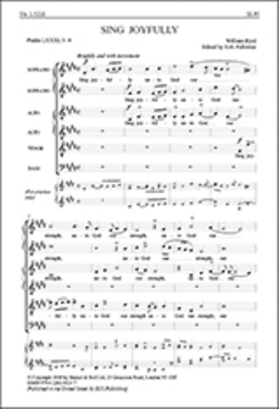 Sing Joyfully SSAATB scores gallery preview page 1