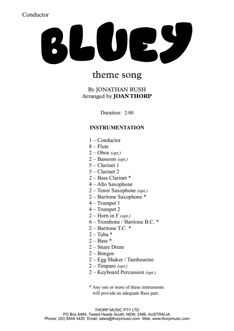 Bluey Theme Song