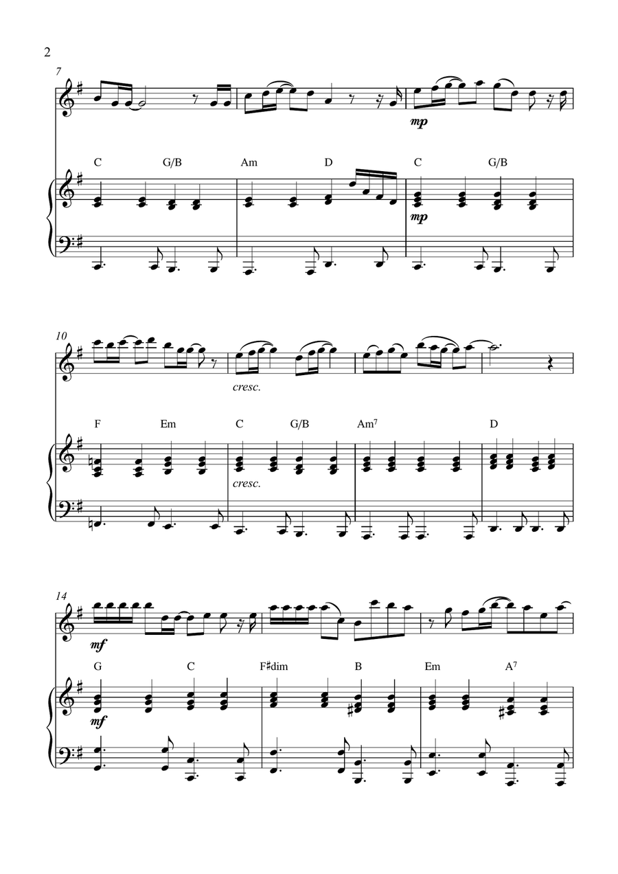 Nothing's Gonna Change My Love For You Flute Solo scores gallery preview page 2
