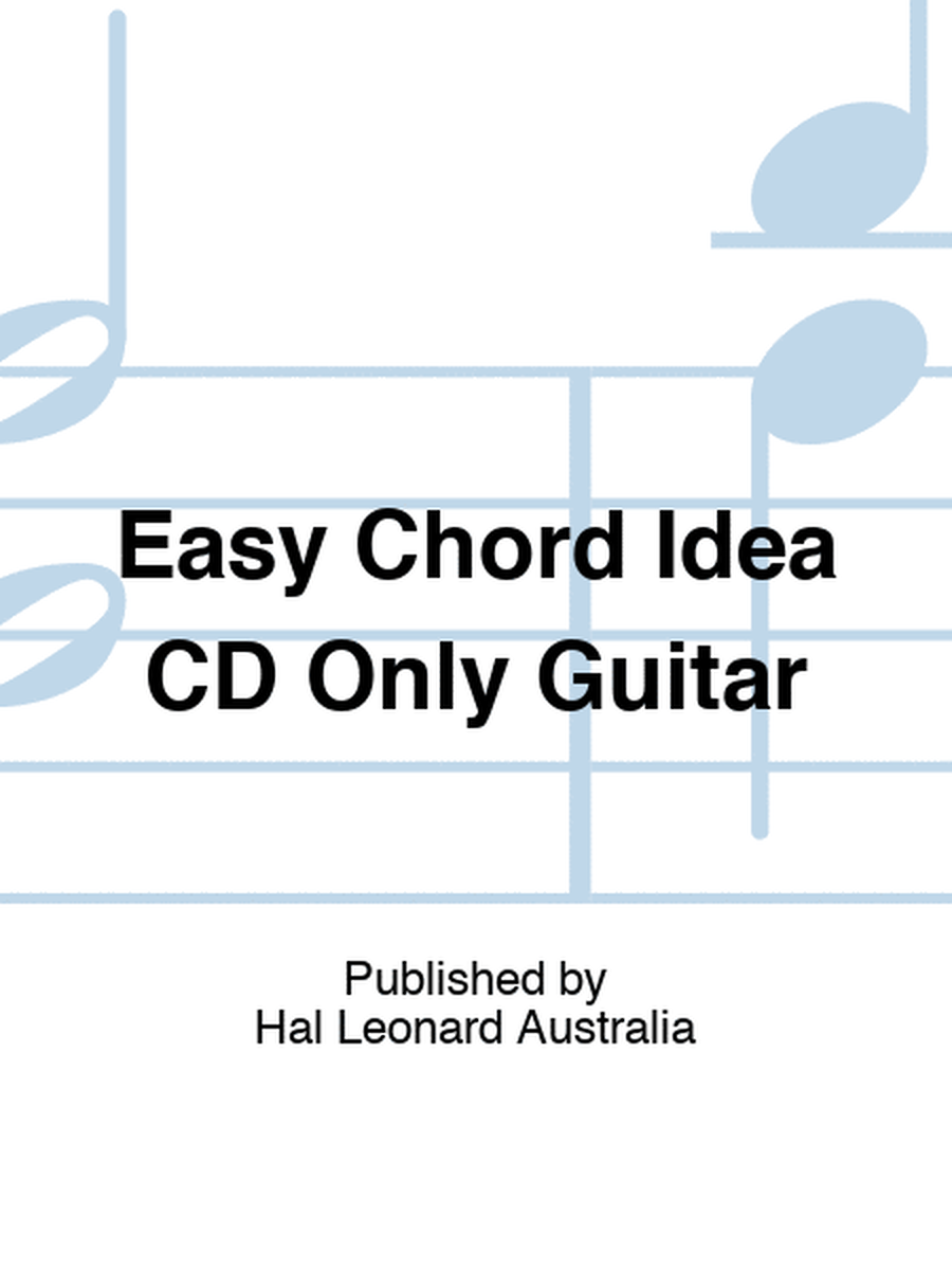 Easy Chord Idea CD Only Guitar