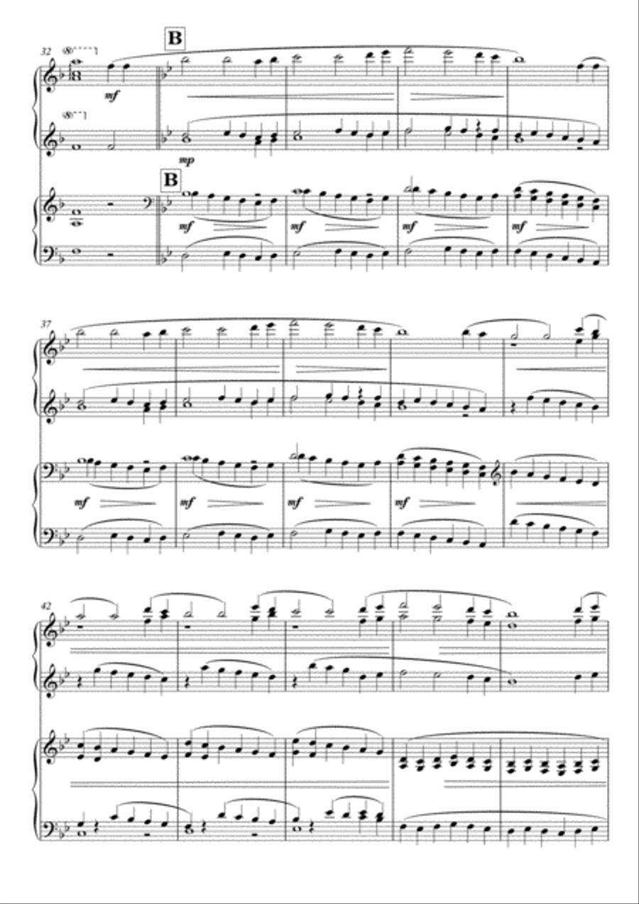 Infant Holy, Infant Lowly Christmas Carol Variations for Piano Duet, Arr. Simon Peberdy 1 Piano, 4-Hands scores gallery preview page 4
