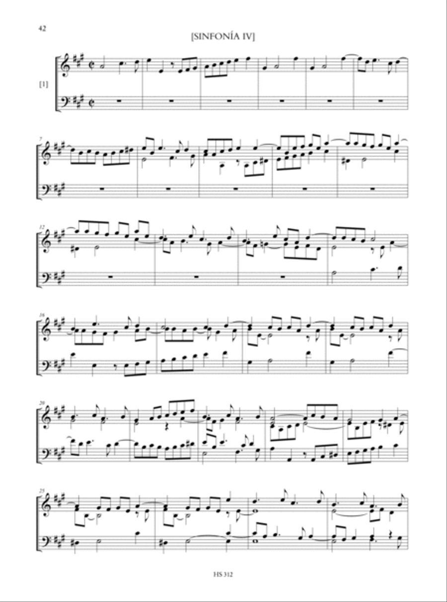 The Autograph Keyboard Manuscript - El manuscrito autógrafo de tecla. Sinfonías I-VIII. Critical Edition Harpsichord scores gallery preview page 5