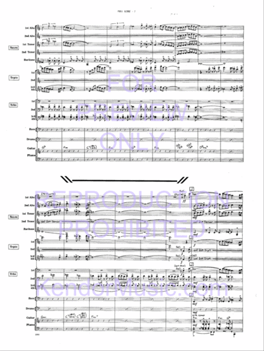 Tiger Of San Pedro Jazz Ensemble scores gallery preview page 8