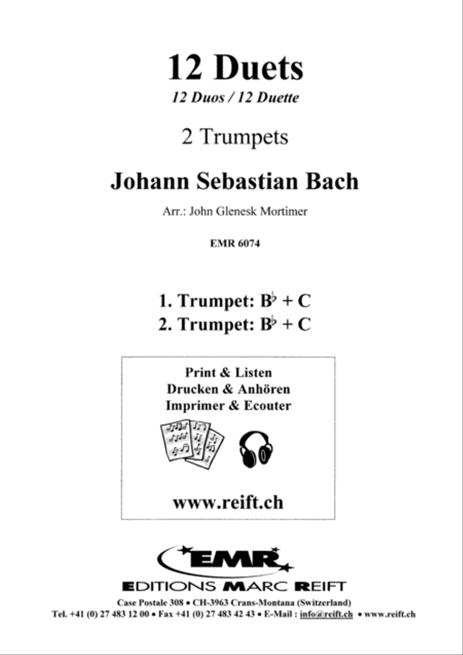 12 Duets Trumpet Duet scores gallery preview page 2