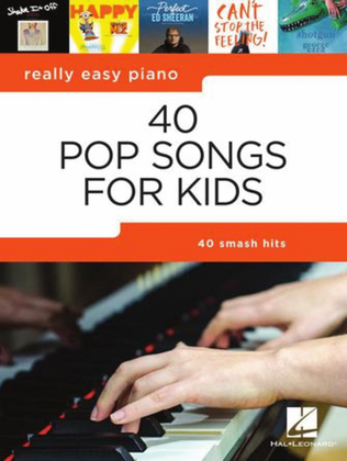 Book cover for 40 Pop Songs for Kids