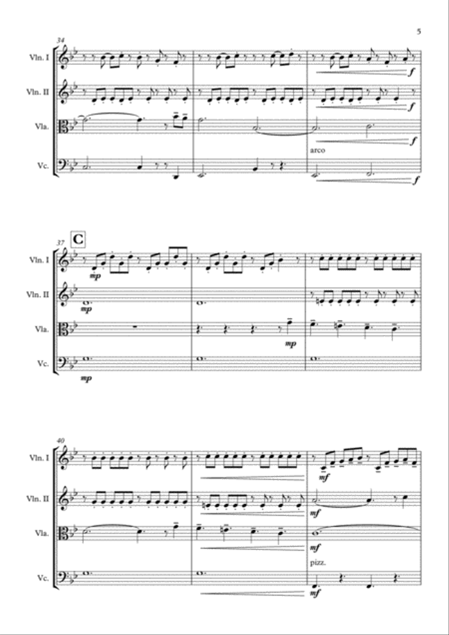 The Time Machine String Quartet scores gallery preview page 6