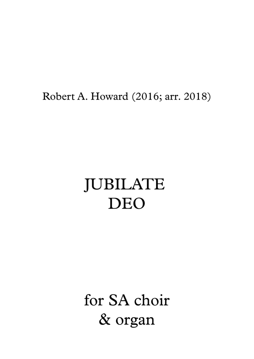 Jubilate Deo (SA version) image number null