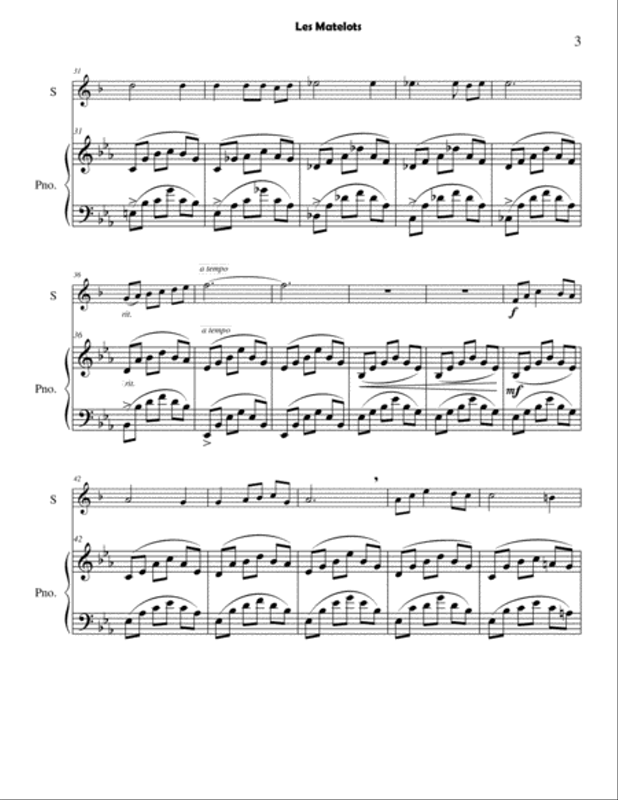 Seven Faure Art Songs Seven Faure Art Songs Trumpet Solo scores gallery preview page 3