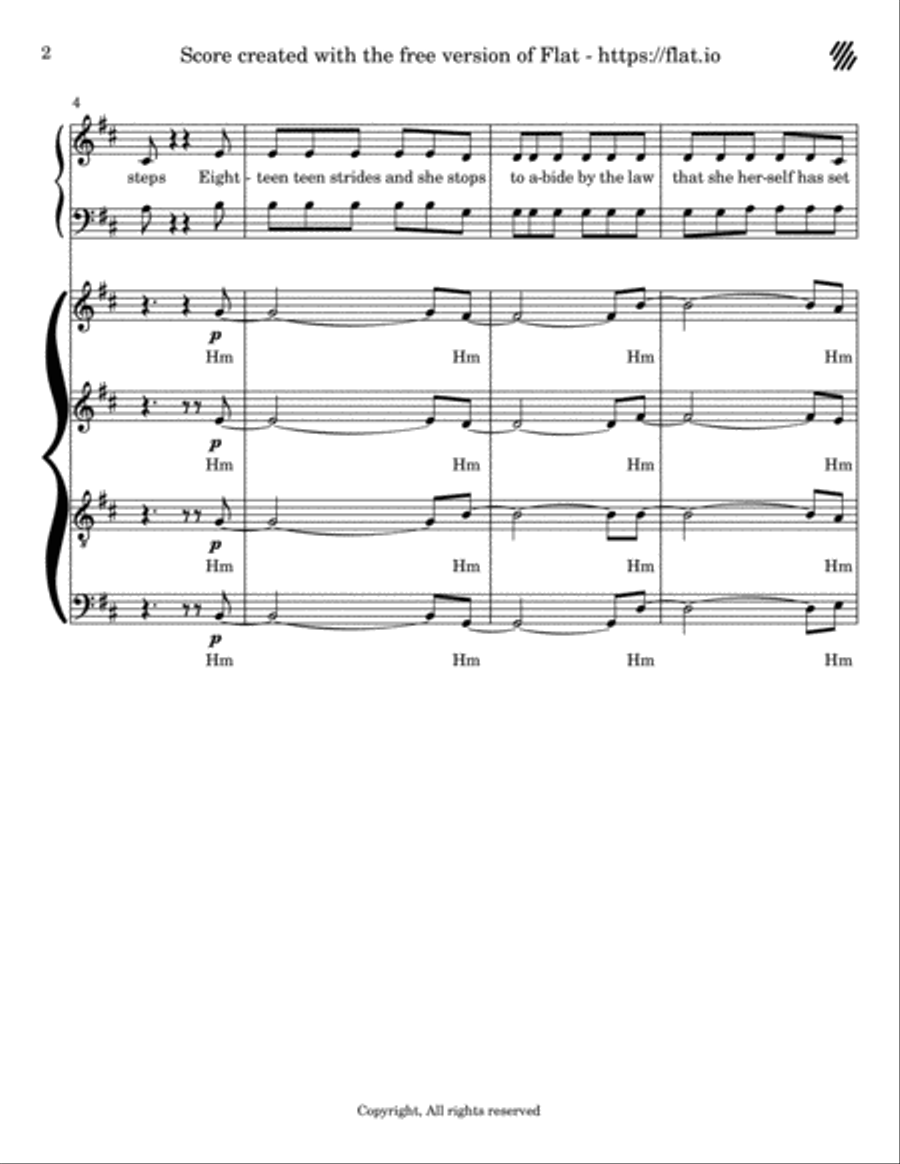 Interlude 1 4-Part scores gallery preview page 2
