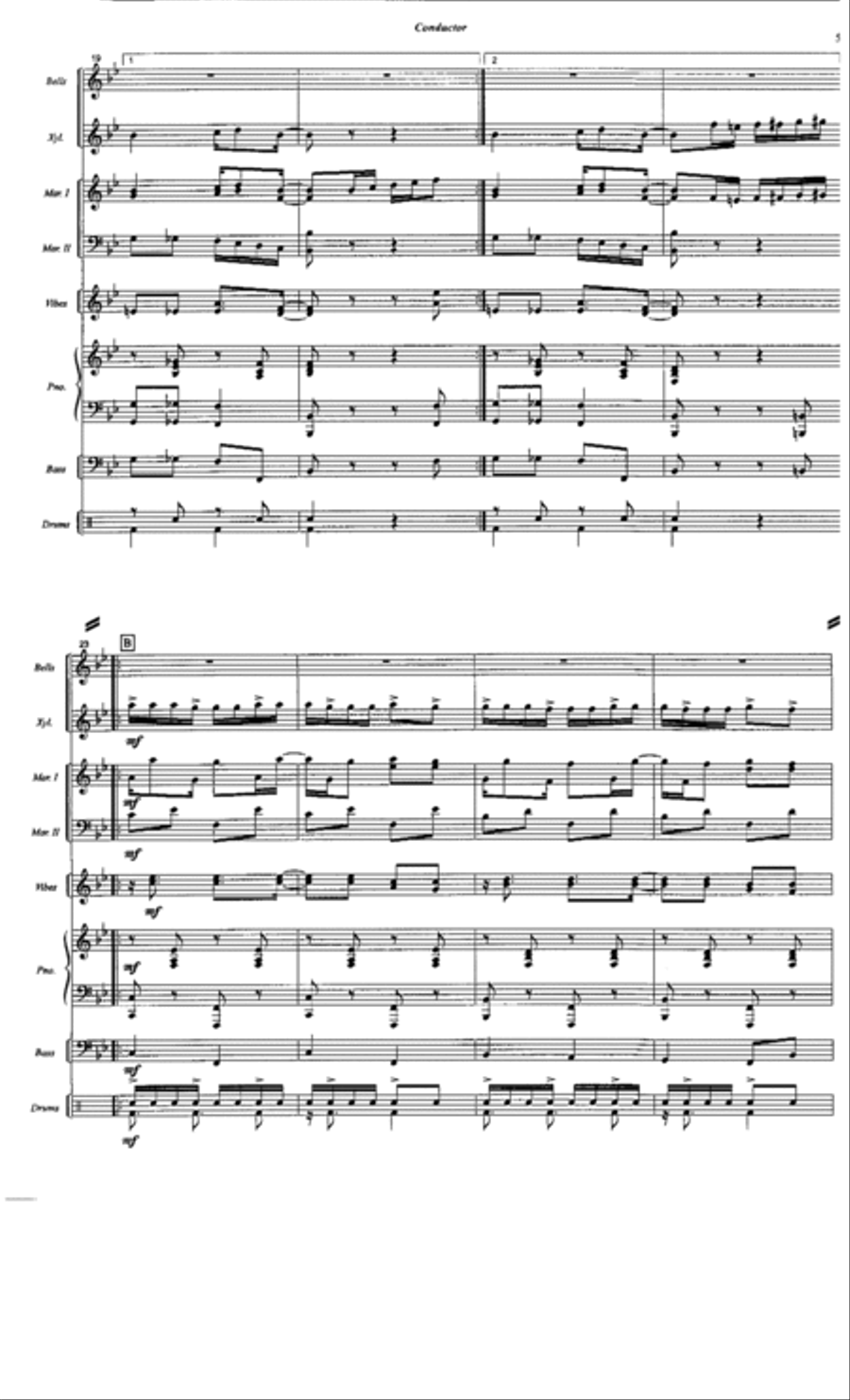Pine Apple Rag Percussion Ensemble scores gallery preview page 4