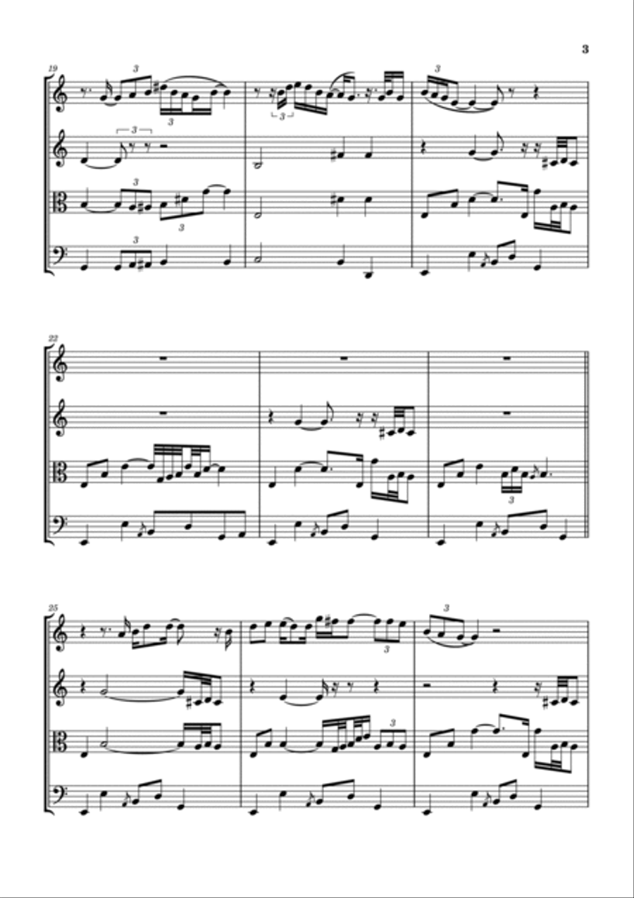 Bridge Of Sighs Bridge Of Sighs String Quartet scores gallery preview page 4