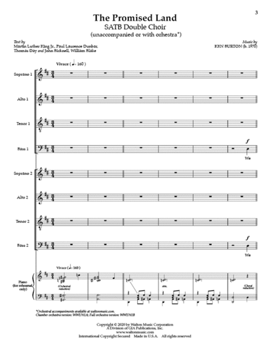 The Promised Land (Vocal Score) image number null