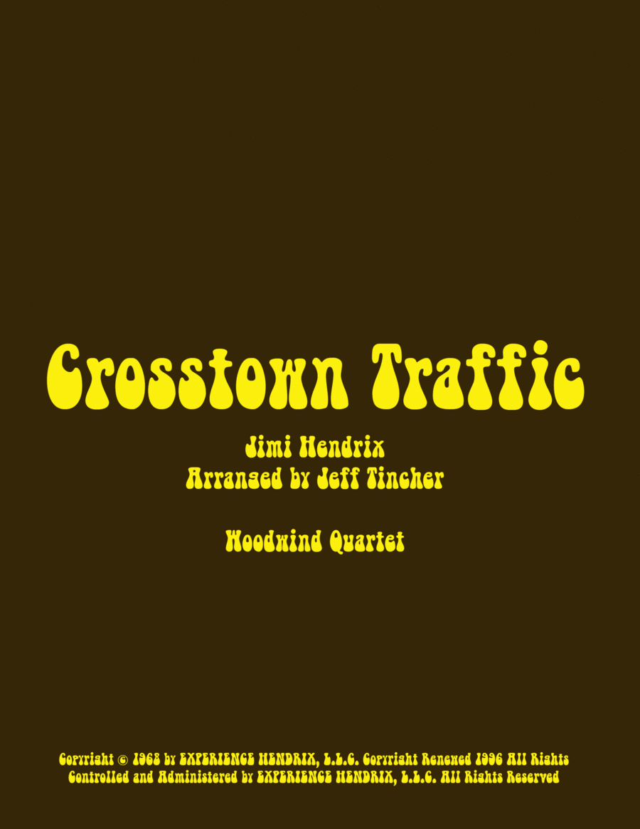 Crosstown Traffic Woodwind Quartet scores gallery preview page 1