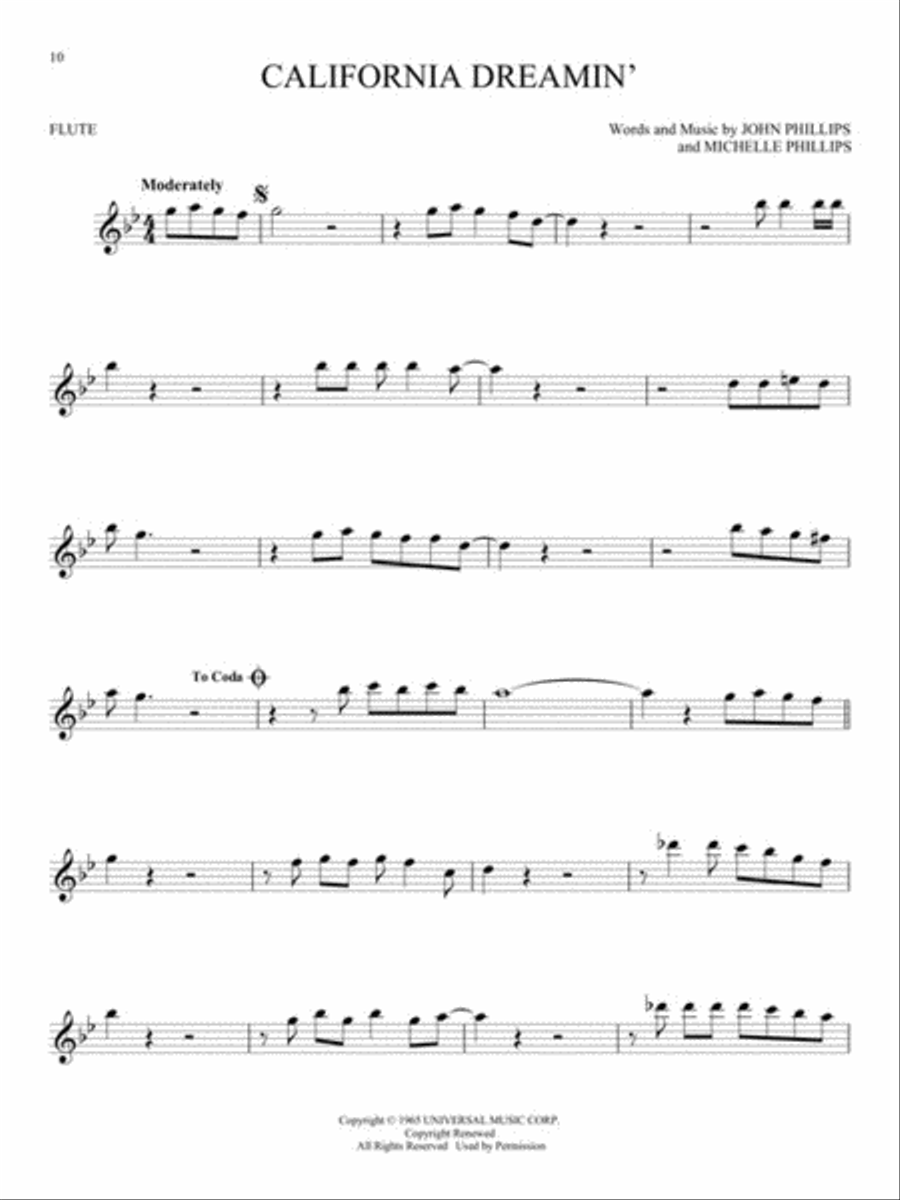 First 50 Songs You Should Play on the Flute Flute Solo scores gallery preview page 4