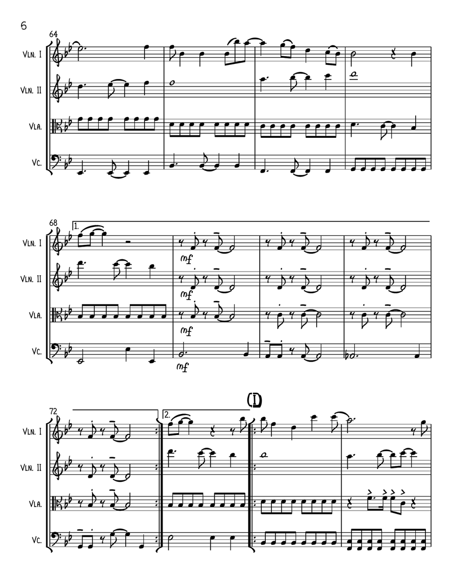 High String Quartet scores gallery preview page 6