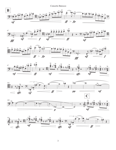 Concerto Barocco (2017) cello part