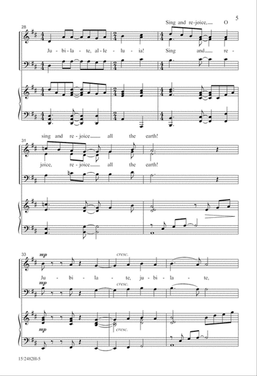 Jubilate, Alleluia! 3-Part scores gallery preview page 5