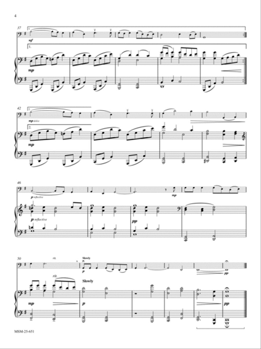 Two Spirituals for Cello and Piano Piano Accompaniment scores gallery preview page 4