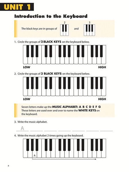 Essential Elements Piano Theory – Level 1