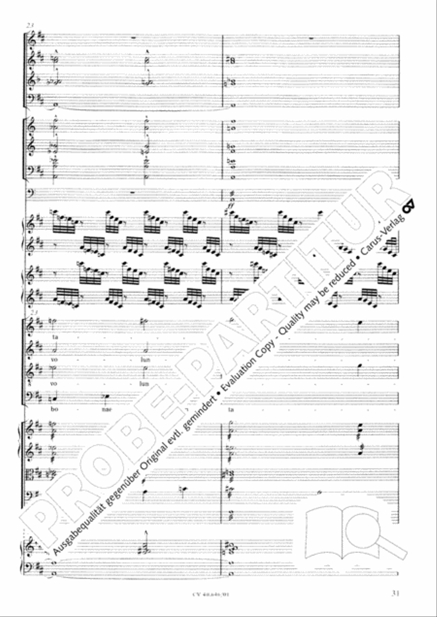 Mass in A Major (2 versions) STB scores gallery preview page 42