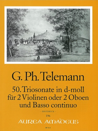 Book cover for 50. Trio Sonata in D minor TWV 42:d6