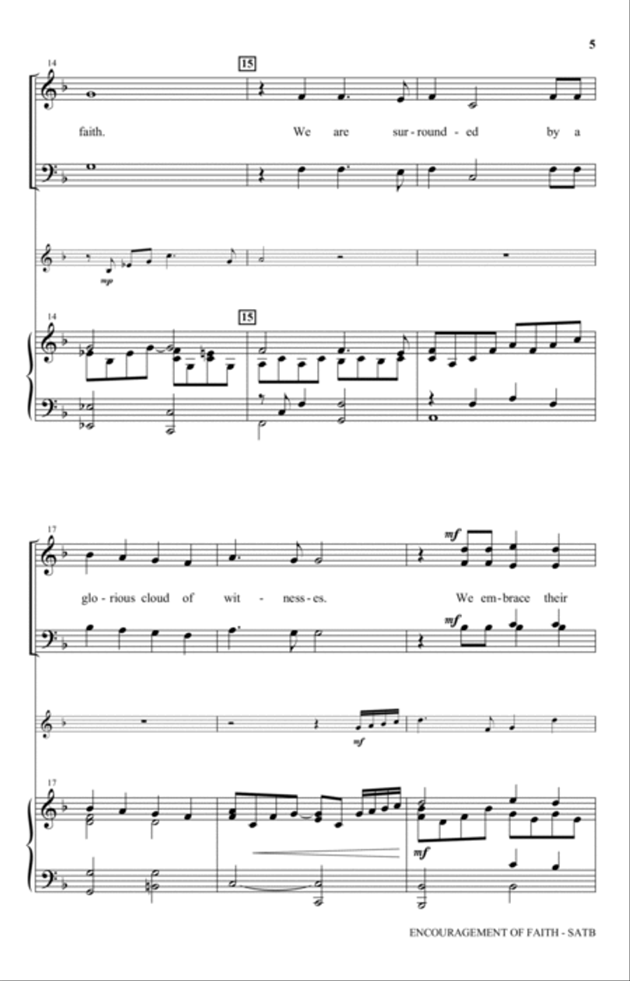 Encouragement Of Faith 4-Part scores gallery preview page 3