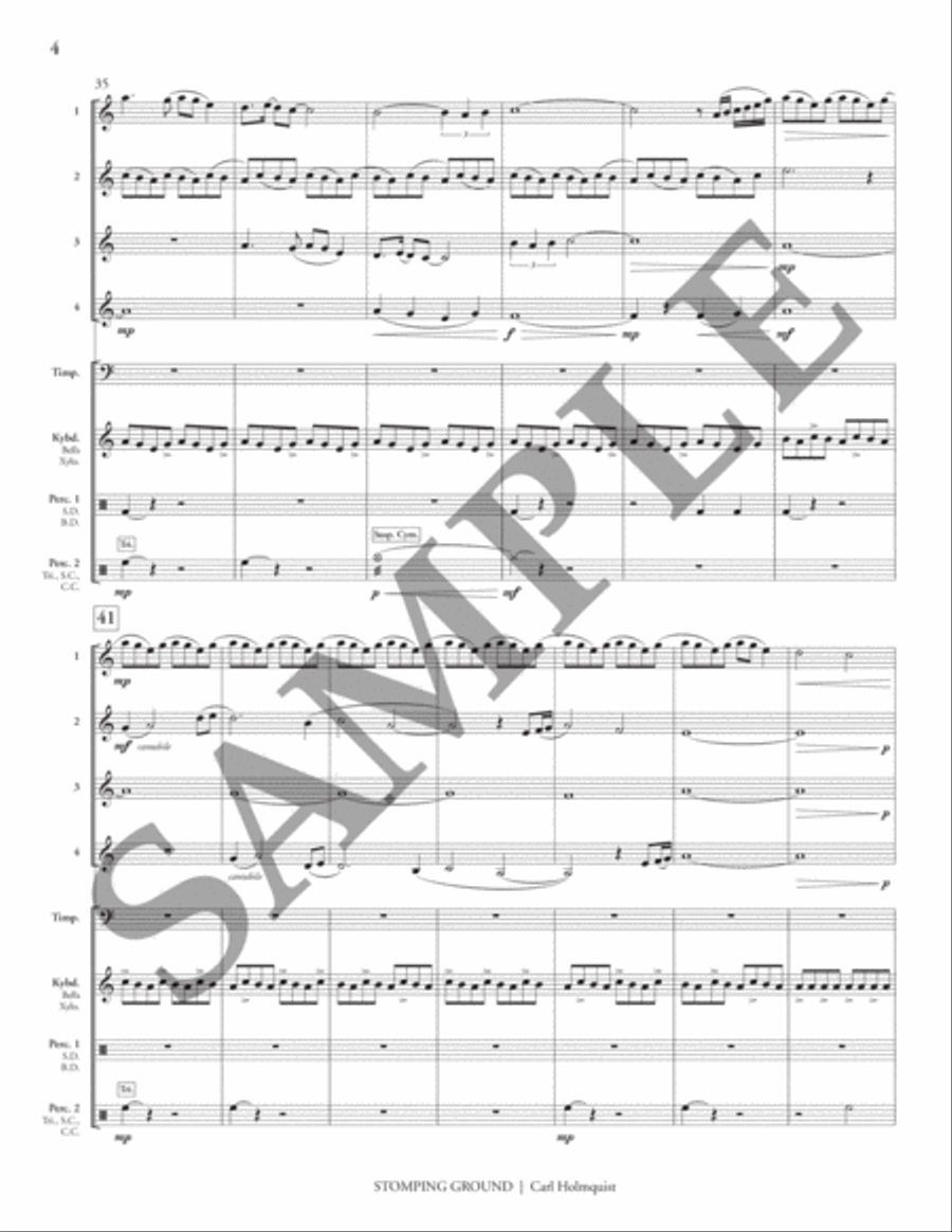 Stomping Ground (transposed score) Flexible/Adaptable scores gallery preview page 9