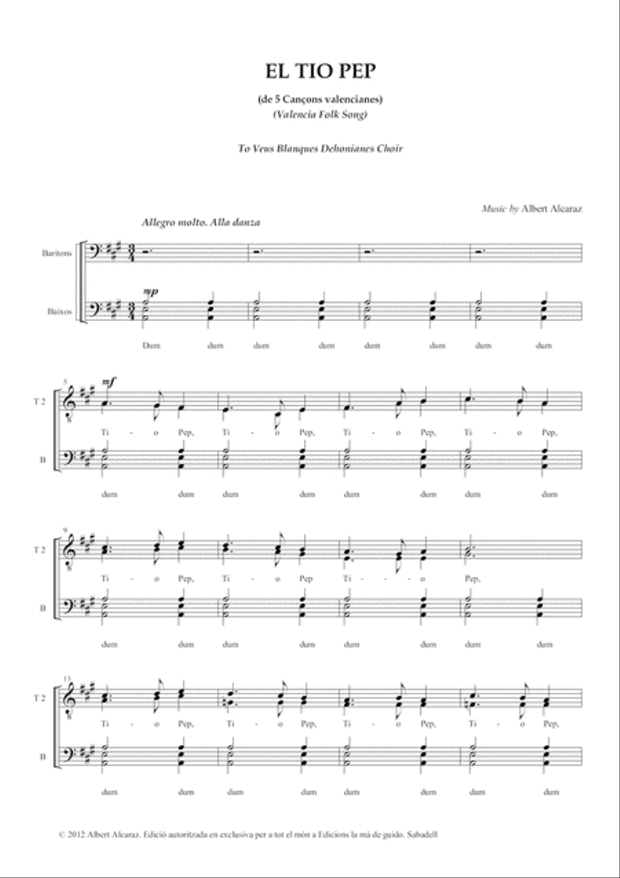 El tio Pep TTBB scores gallery preview page 5