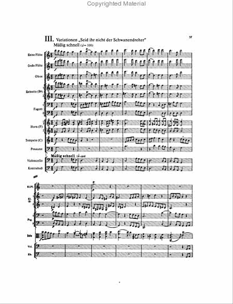 Der Schwanendreher Der Schwanendreher Orchestra scores gallery preview page 4